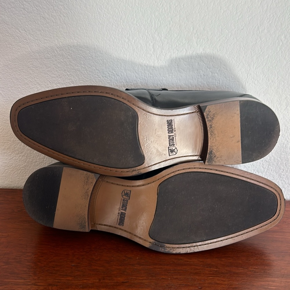 Stacy Adams Black Kaylor Penny Slip On Loafer 10 1/2 EUC 10.5 - Picture 6 of 8